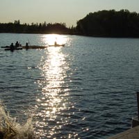 An evening kayak.